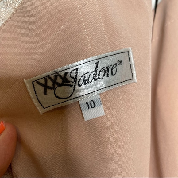 NWT Isadora Lace Gown by Jadore -Latte Size 10‎ - Picture 8 of 12
